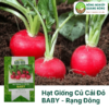 Hạt Giống Củ Cải Đỏ BABY - Rạng Đông