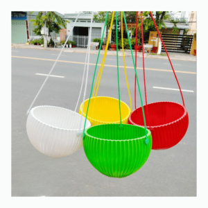 Chậu Sọc Quai Treo (20*12cm)